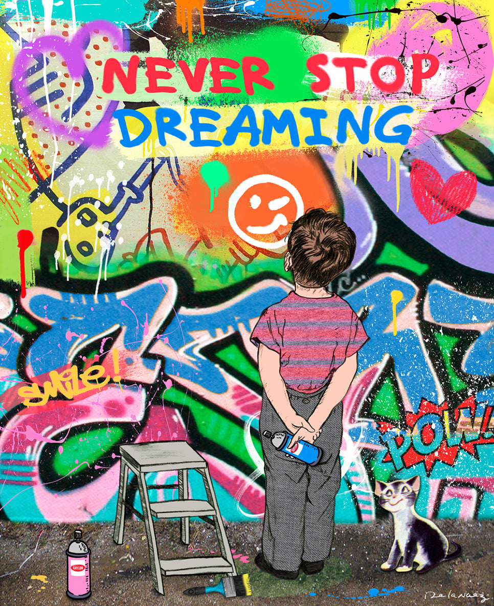 邦楽 DREAMING IN PRINT Dream Big Print | Nelson De La Nuez The King of Pop Art ® PopLand