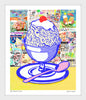 King of Pop Art Nelson De La Nuez - ice cream kitchen art framed art dessert eat dessert first 