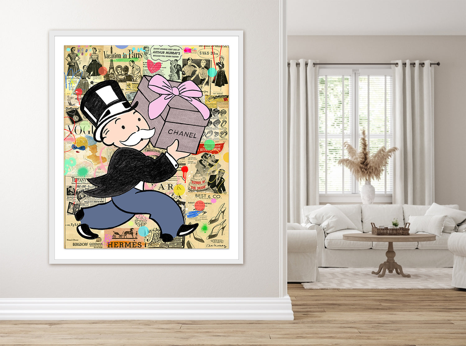 Expensive Taste Mixed Media - FRAMED, Signed