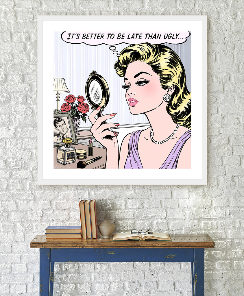 fashionably late nelson de la nuez makeup beauty pop art humor interior design