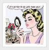 fashionably late nelson de la nuez makeup beauty pop art humor