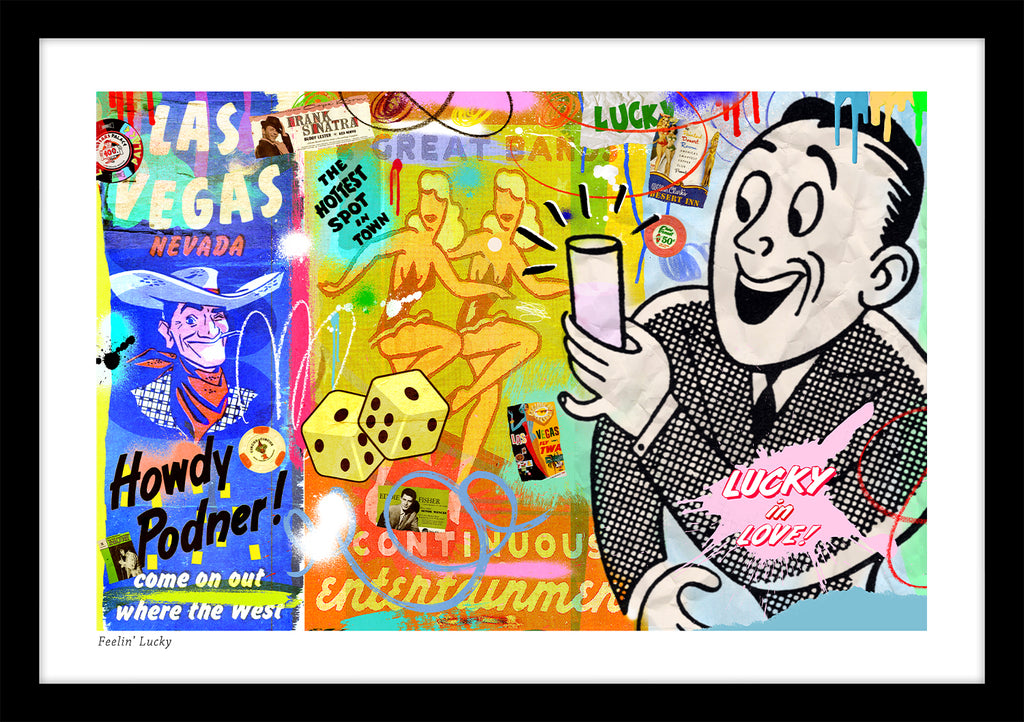 nelson de la nuez pop art contemporary art king of pop art feelin lucky las vegas cocktails bar gambling 
