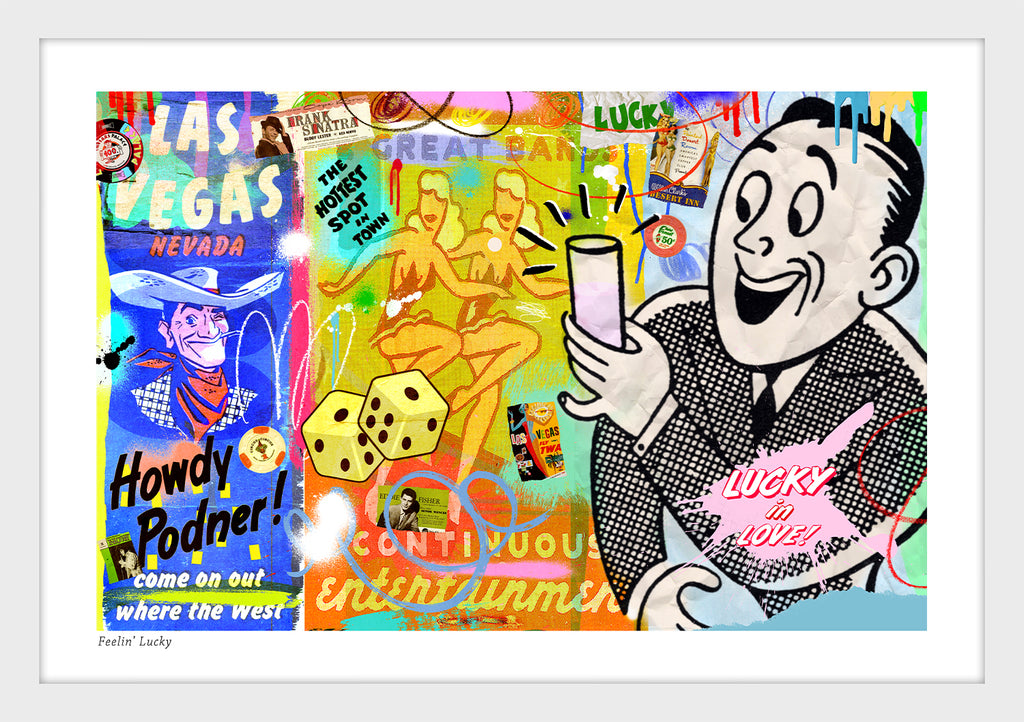 nelson de la nuez pop art contemporary art king of pop art feelin lucky las vegas cocktails bar gambling 