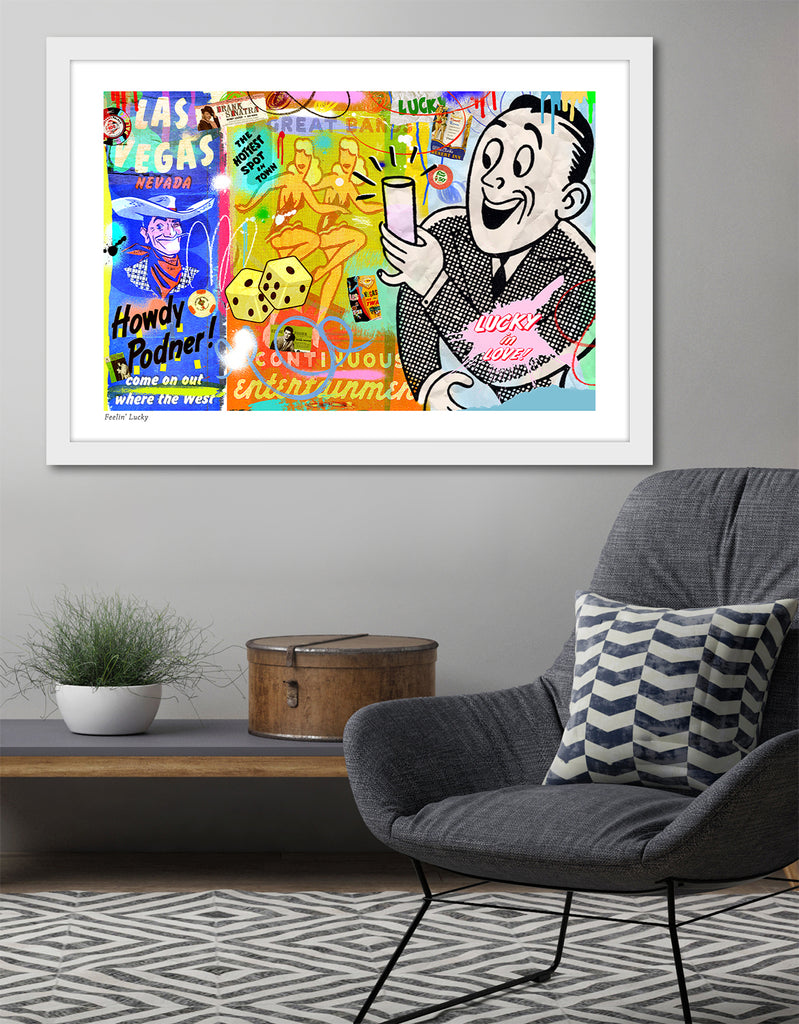 nelson de la nuez pop art contemporary art king of pop art feelin lucky las vegas cocktails bar gambling 