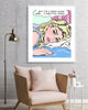 First Class girl nelson de la nuez pop artist copyrighted art luxury airplane