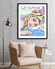 First Class girl nelson de la nuez pop artist copyrighted art luxury airplane