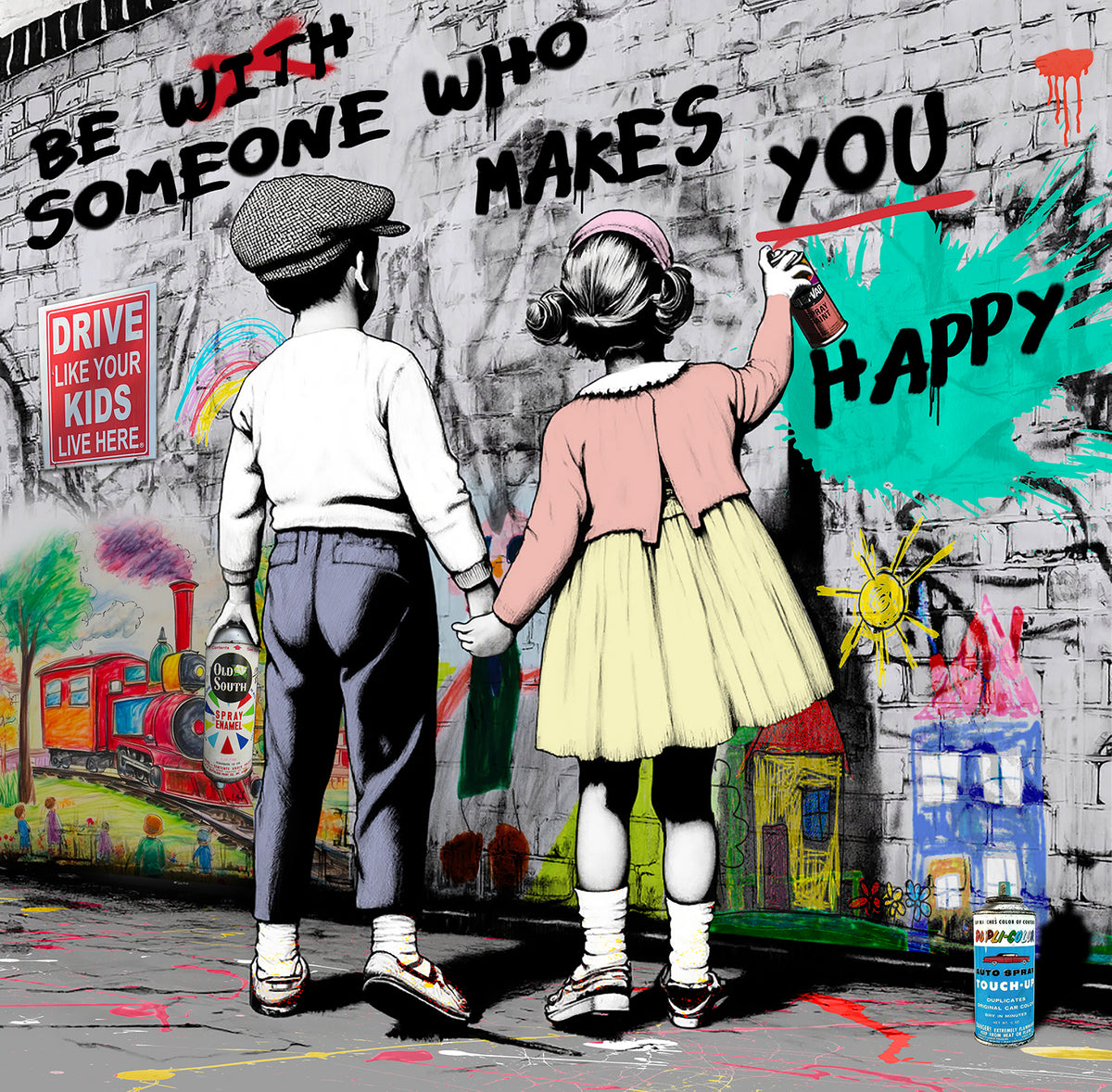 Happiness is Within Print | Nelson De La Nuez The King of Pop Art