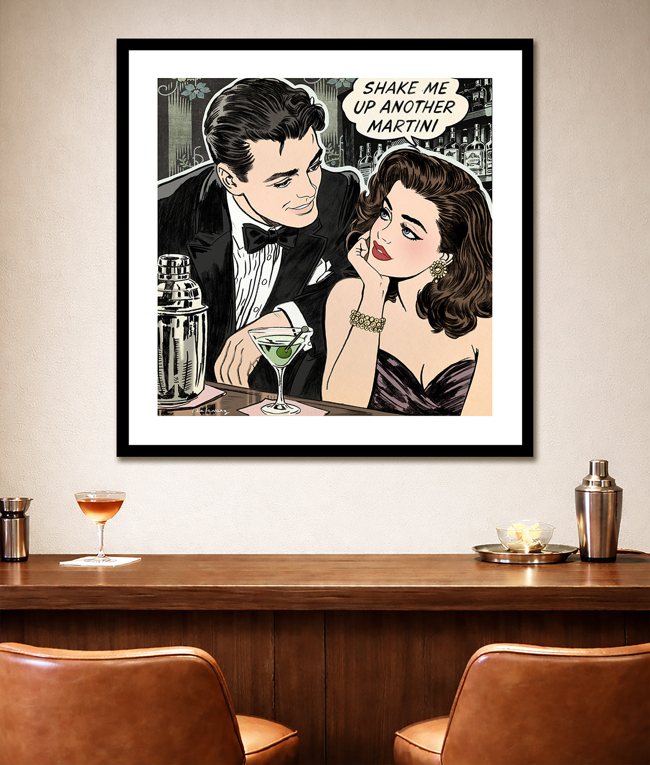 Happy Hour Print | Nelson De La Nuez The King of Pop Art ® PopLand