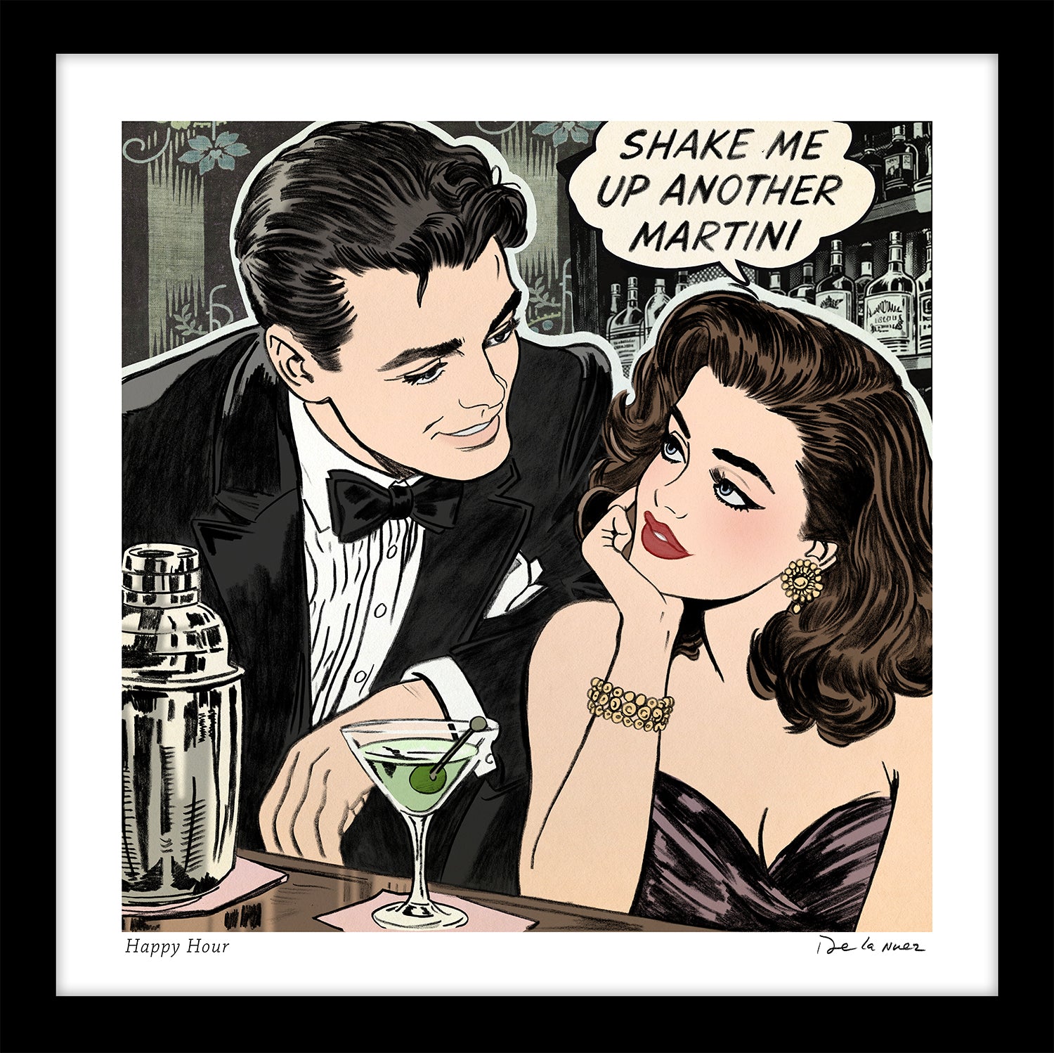 Happy Hour Print | Nelson De La Nuez The King of Pop Art ® PopLand