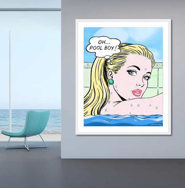 king of pop art nelson de la nuez high maintenance print oh pool boy miami hamptons beach house material girl