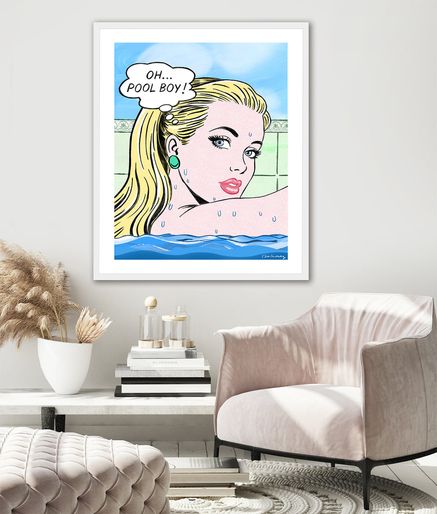 king of pop art nelson de la nuez high maintenance print oh pool boy miami hamptons beach house material girl