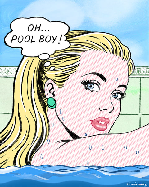 king of pop art nelson de la nuez high maintenance print oh pool boy miami hamptons beach house material girl