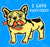 king of pop art nelson de la nuez i love nantucket massachusetts cape cod french bulldog frenchie pet dog puppy bully breed animal bite humor 