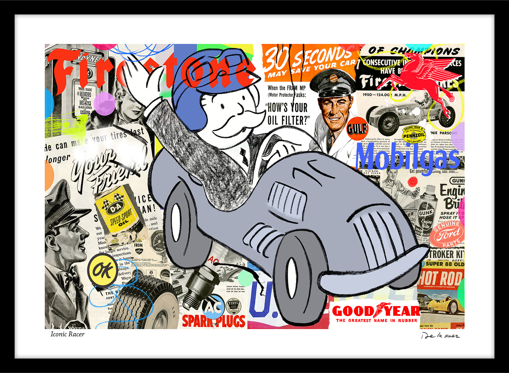 Iconic Racer Print | Nelson De La Nuez The King of Pop Art