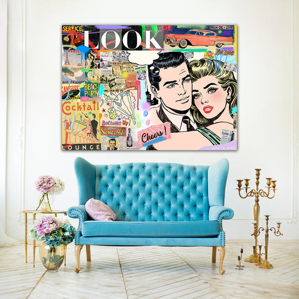 nelson de la nuez pop art contemporary art king of pop art travel pop artist de la nuez beautiful life sinatra canvas painting