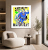 nelson de la nuez pop art superman superhero art framed print contemporary art king of pop art 