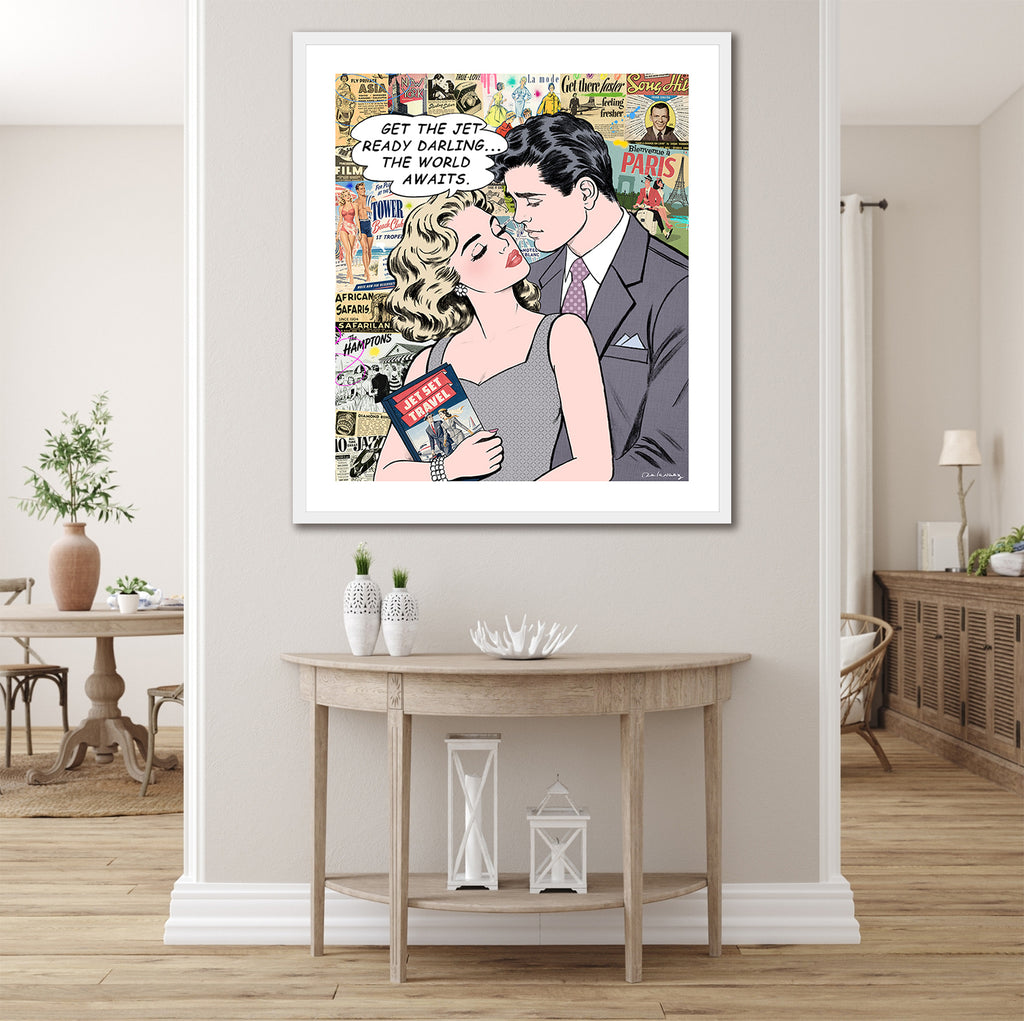 jetsetter jet setter luxury travel jet first class jet set hamptons paris romance nelson de la nuez pop art