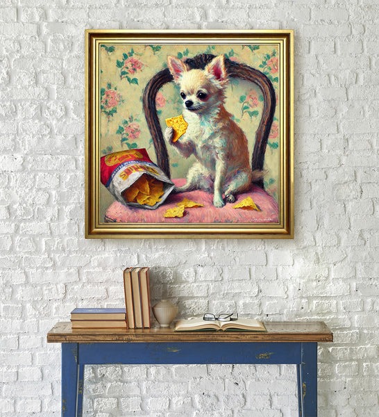 Nelson De La Nuez King of Pop Art Junk food addict Limited Edition -dog doritos junk food animal chihuahua 