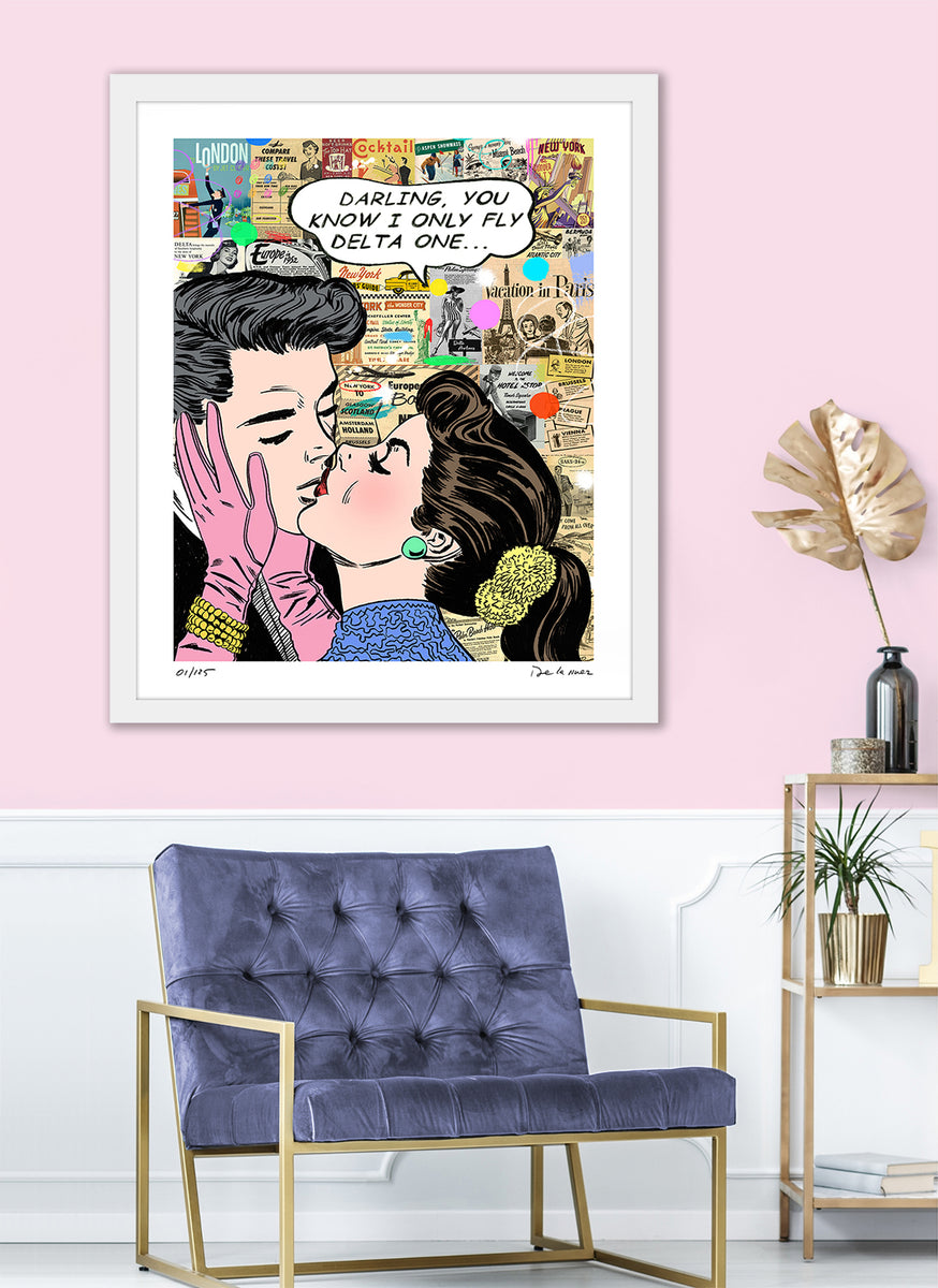 Delta One Travel the World Limited Edition Framed | Nelson De La