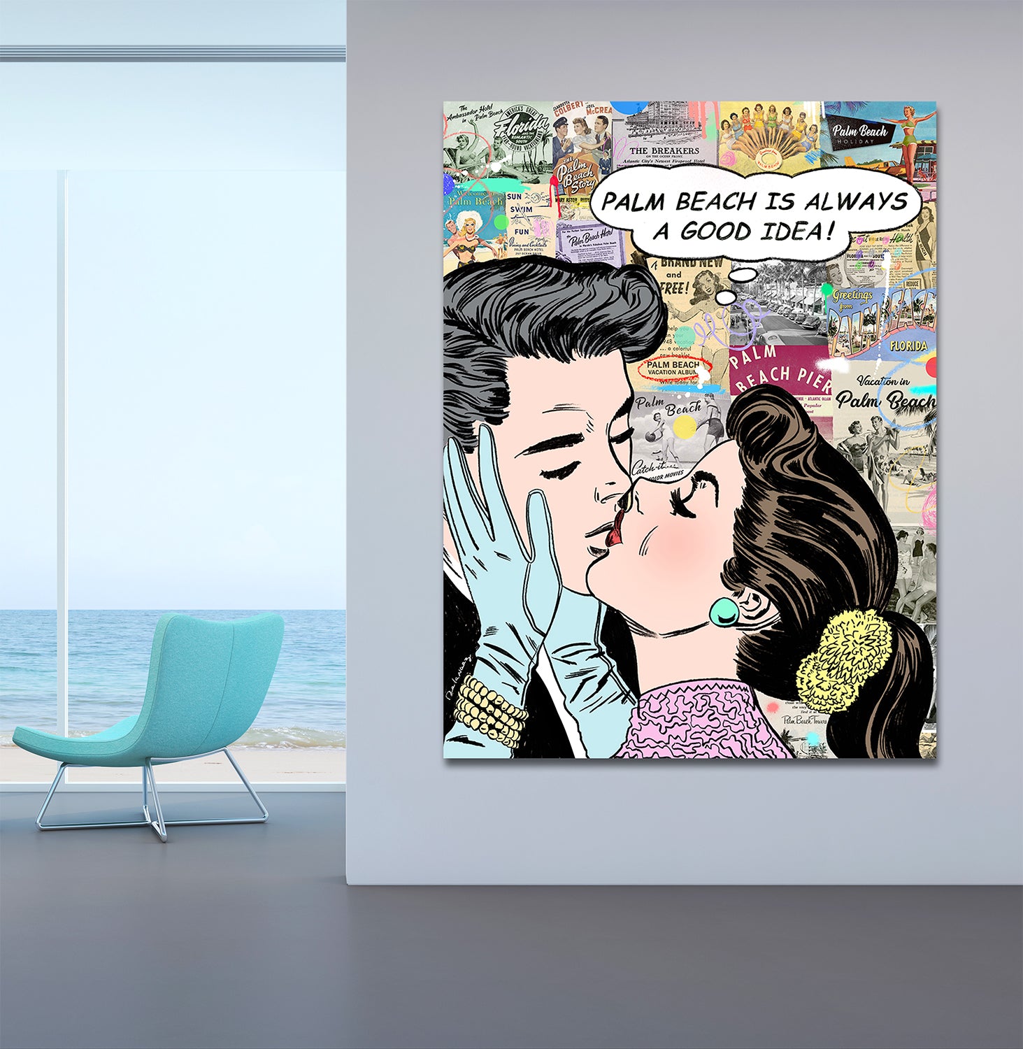 Let's Fly Away - Palm Beach Canvas One of a Kind