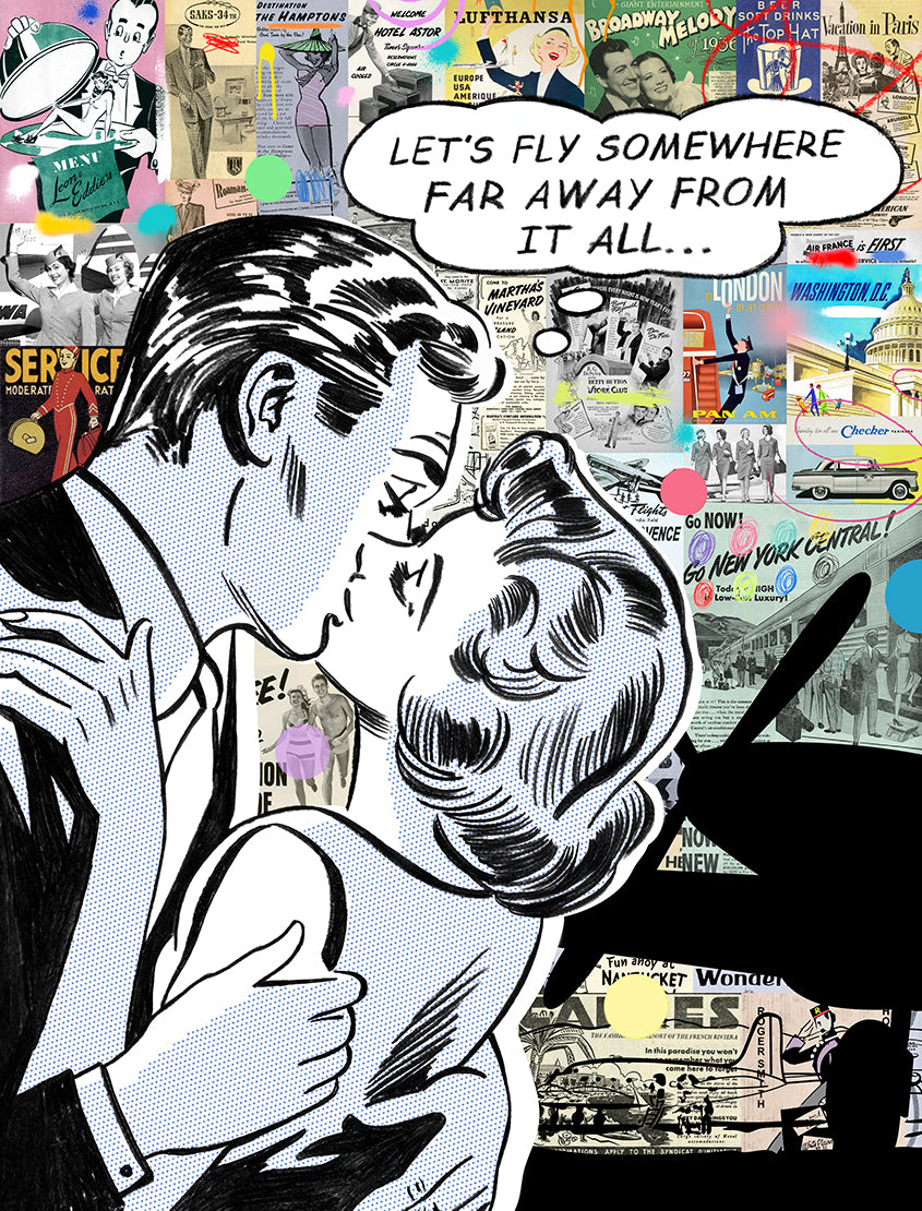 Let's Fly Away Print | Nelson De La Nuez The King of Pop Art