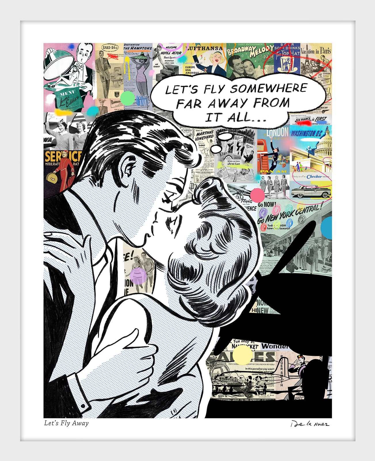 Let's Fly Away Print | Nelson De La Nuez The King of Pop Art Let's Fly Away Print | Nelson De La Nuez The King of Pop Art