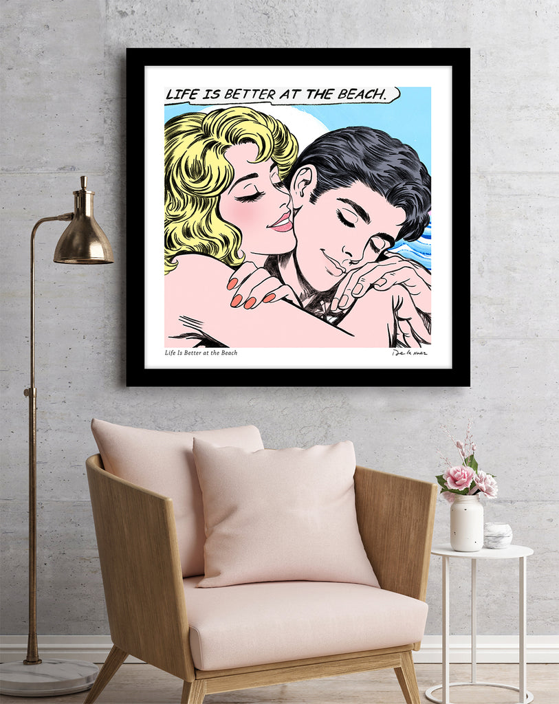 king of pop art nelson de la nuez life is better at the beach summer vacation love couple romance travel ocean 