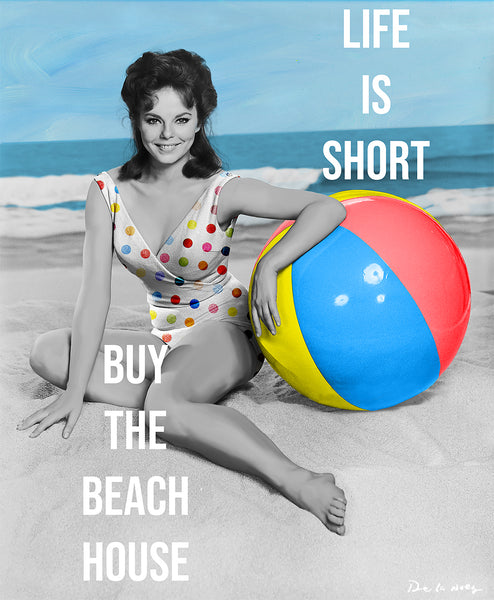 king of pop art nelson de la nuez life is short print buy the beach house vacation ocean summertime fun in the sun 