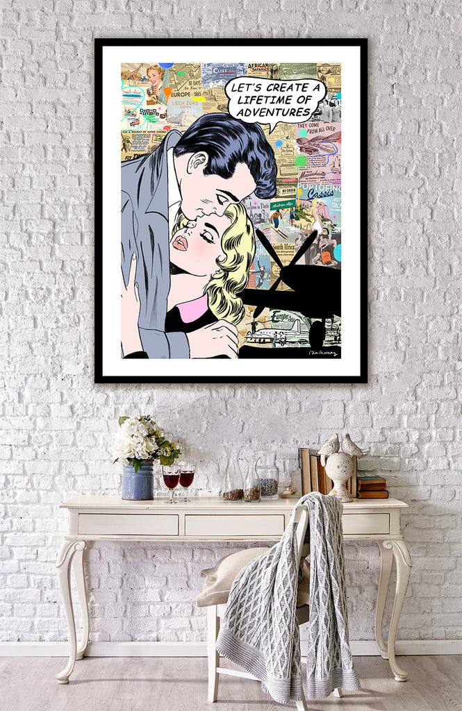 king of pop art nelson de la nuez lifetime of adventures love couple romance travel vacation material girl
