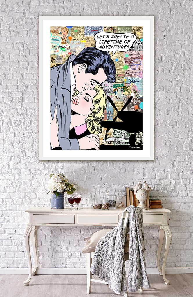 king of pop art nelson de la nuez lifetime of adventures love couple romance travel vacation material girl
