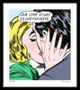 love story couple kiss bedroom art