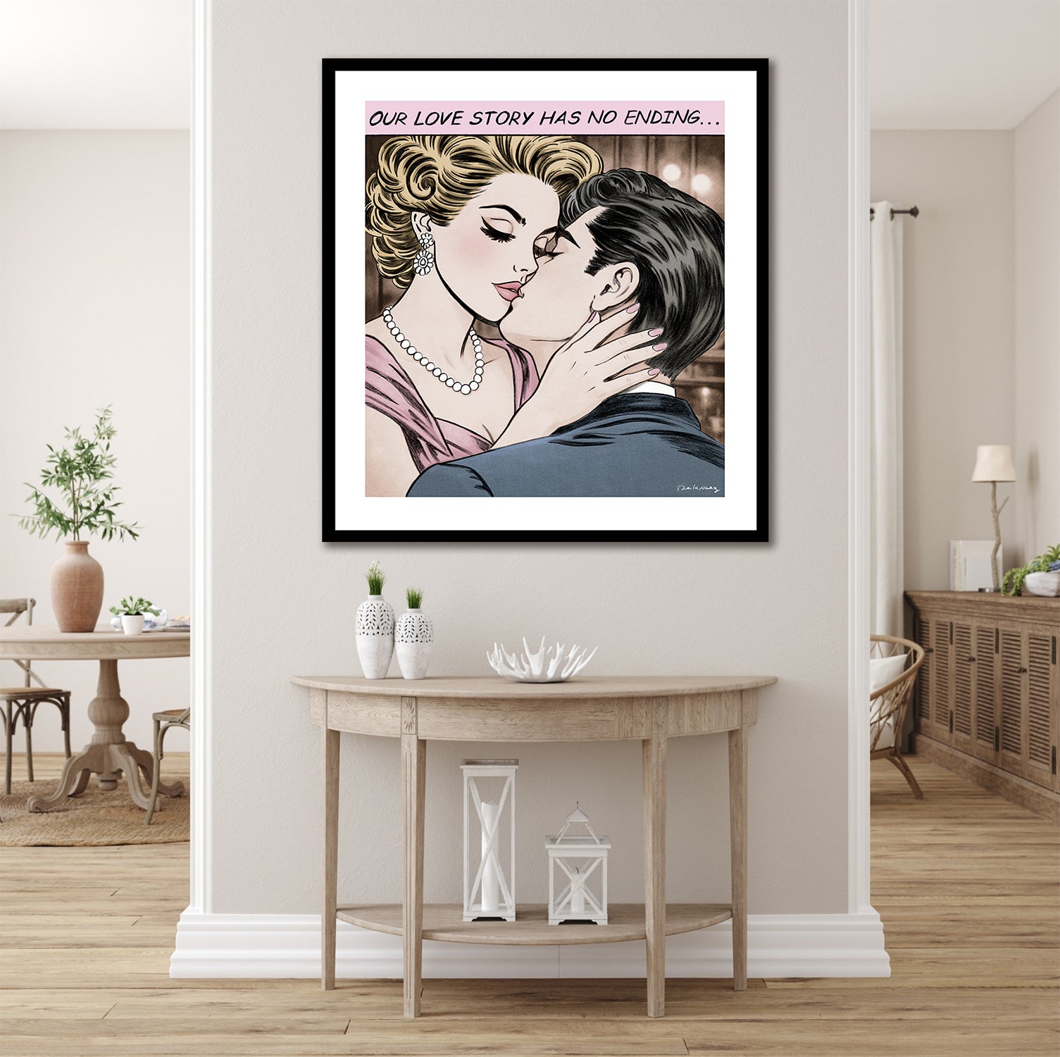 ビンテージ 西ドイツ製 Love story handpainted プレート Love Story Print | Nelson De La Nuez The King of Pop Art ® PopLand