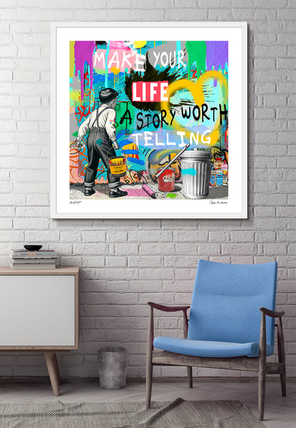 king of pop art nelson de la nuez make your life a story worth telling limited edition