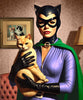 king of pop art nelson de la nuez meow print catwoman batman cats pets kittens kitties kitty cat lady selina kyle