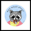 raccoon king of pop art nelson de la nuez food donut doughnut dessert cake