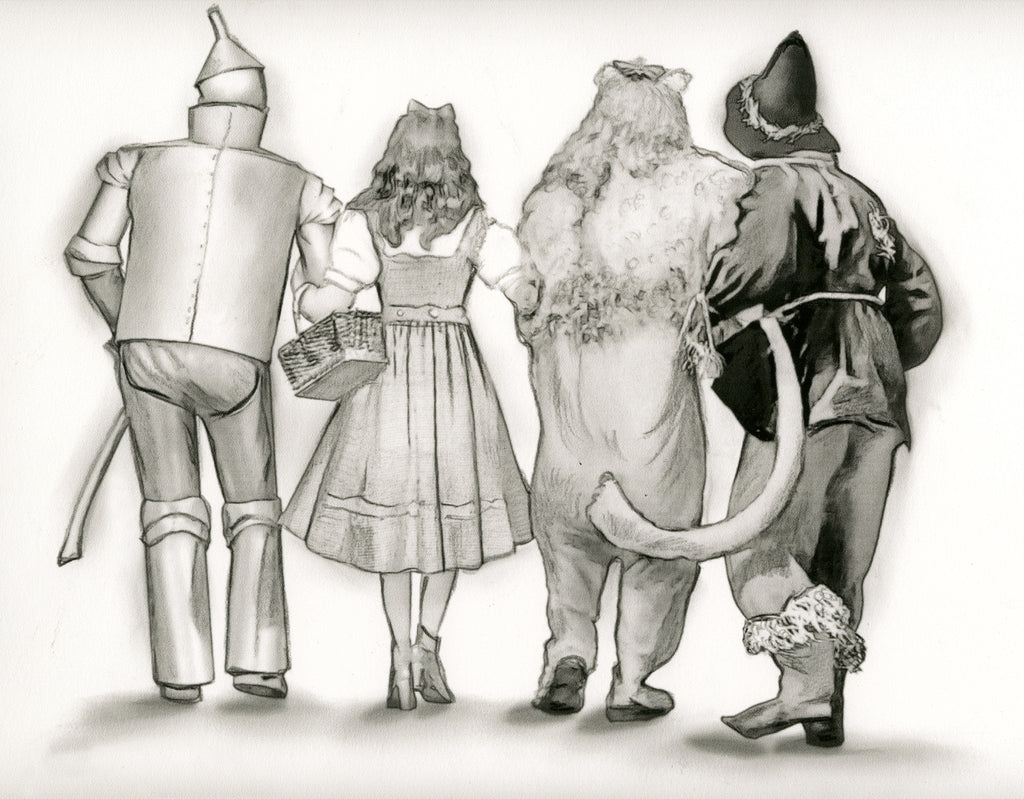 wizard of Oz off to see the wizard sketch