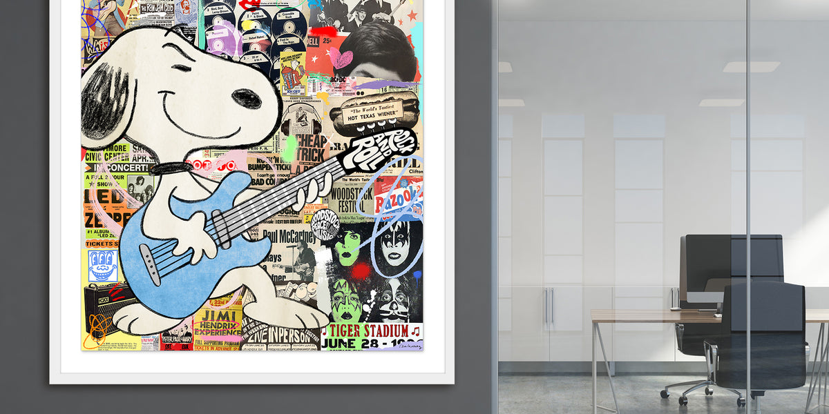 Rockstar Mixed Media - FRAMED, Signed | Nelson De La Nuez