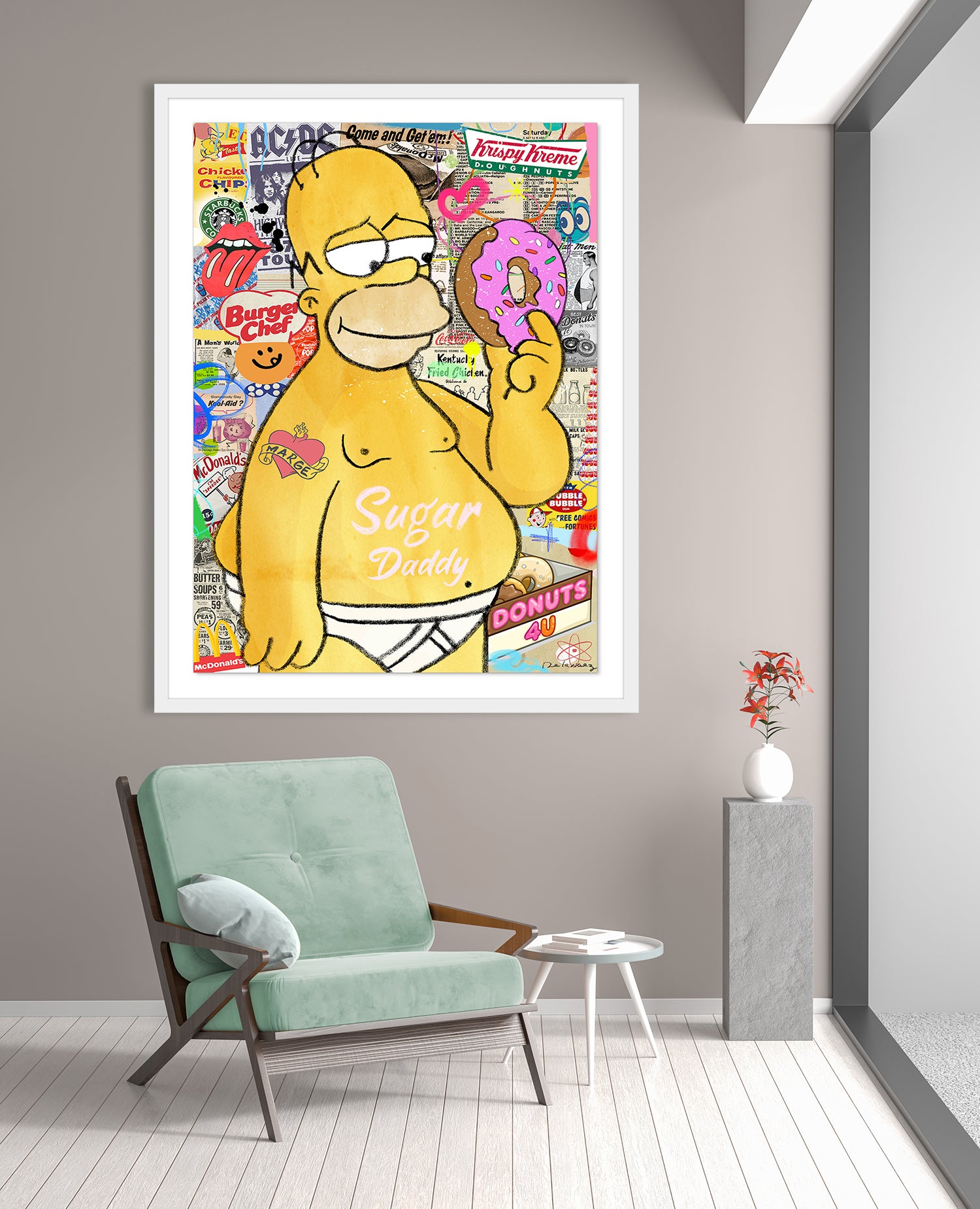 Sugar Daddy, The  Mixed Media - FRAMED, Signed