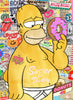 king of pop art nelson de la nuez sugar daddy print homer simpson donuts doughnuts junk food dessert sweets yum
