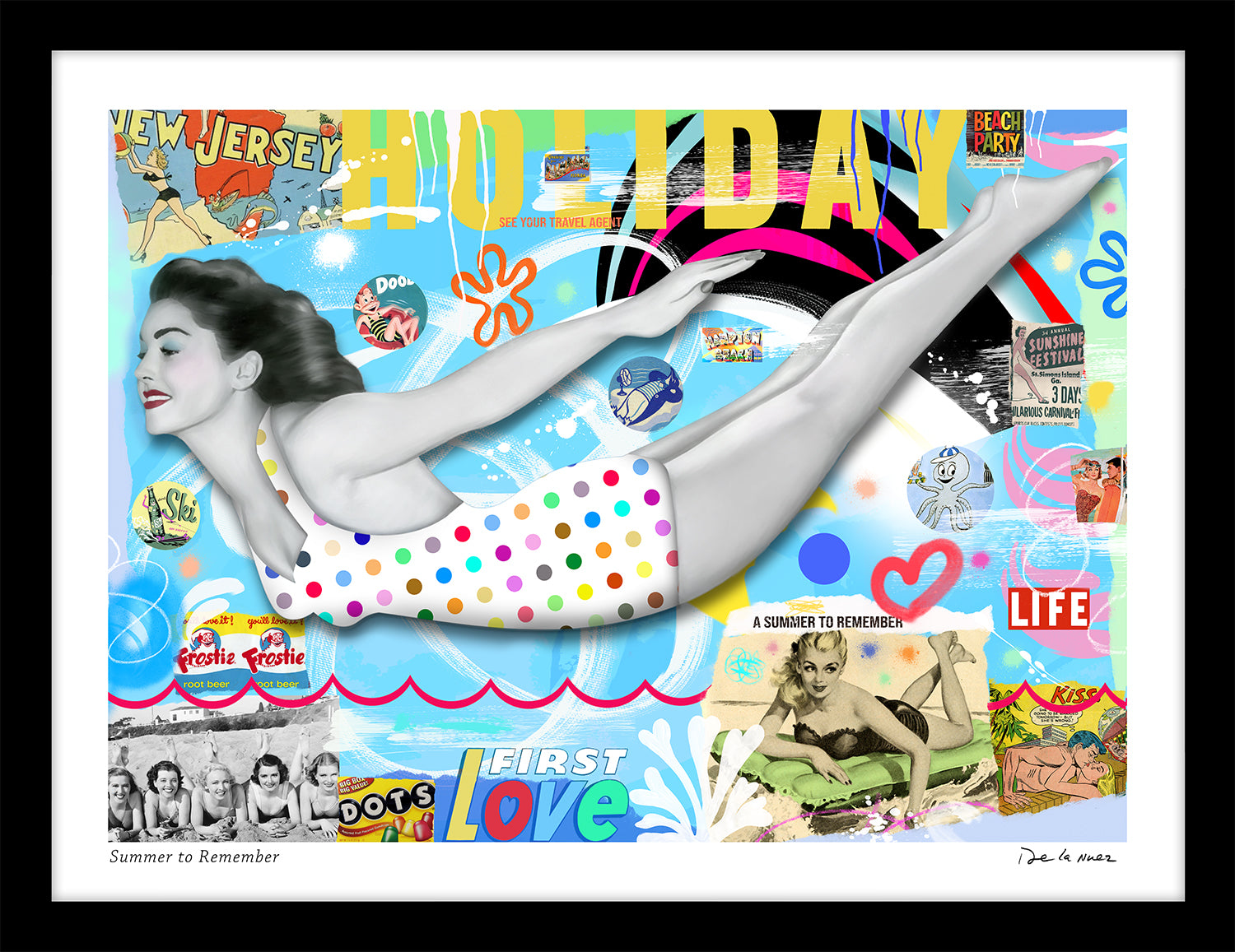 Summer to Remember Print | Nelson De La Nuez The King of Pop Art