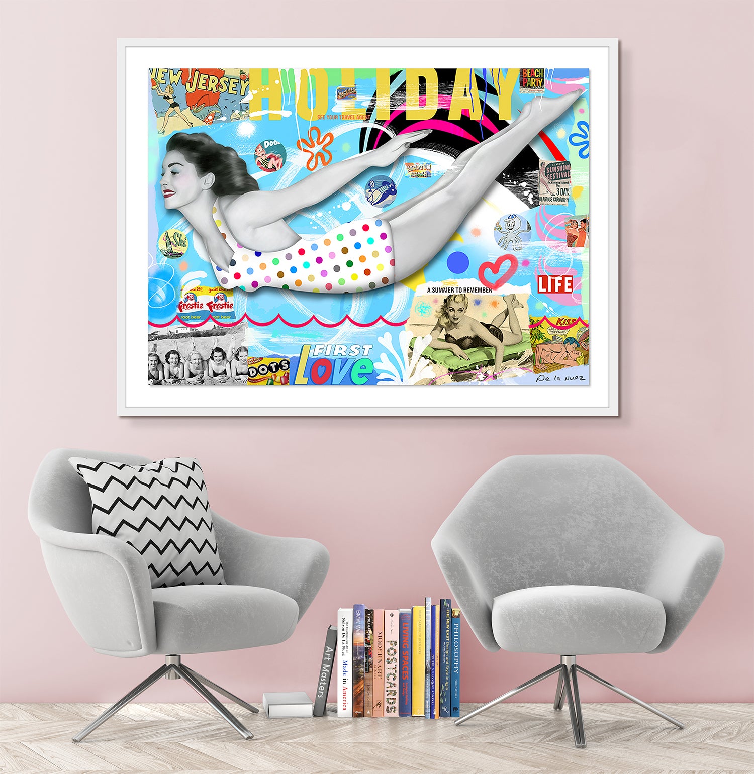 nelson de la nuez king of pop art summer to remember swim holiday vacation new jersey pool ocean sea beach sun