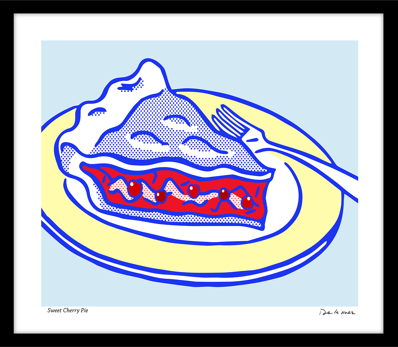 Sweet Cherry Pie Print | Nelson De La Nuez The King of Pop Art