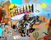 king of pop art nelson de la nuez the ole southwest print wild west western cowboy horses desert 
