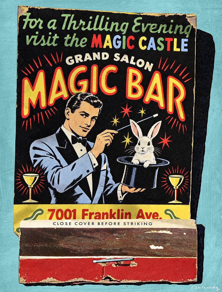 magic bar cocktails magician King of Pop Art Nelson De La Nuez magic castle cocktail 