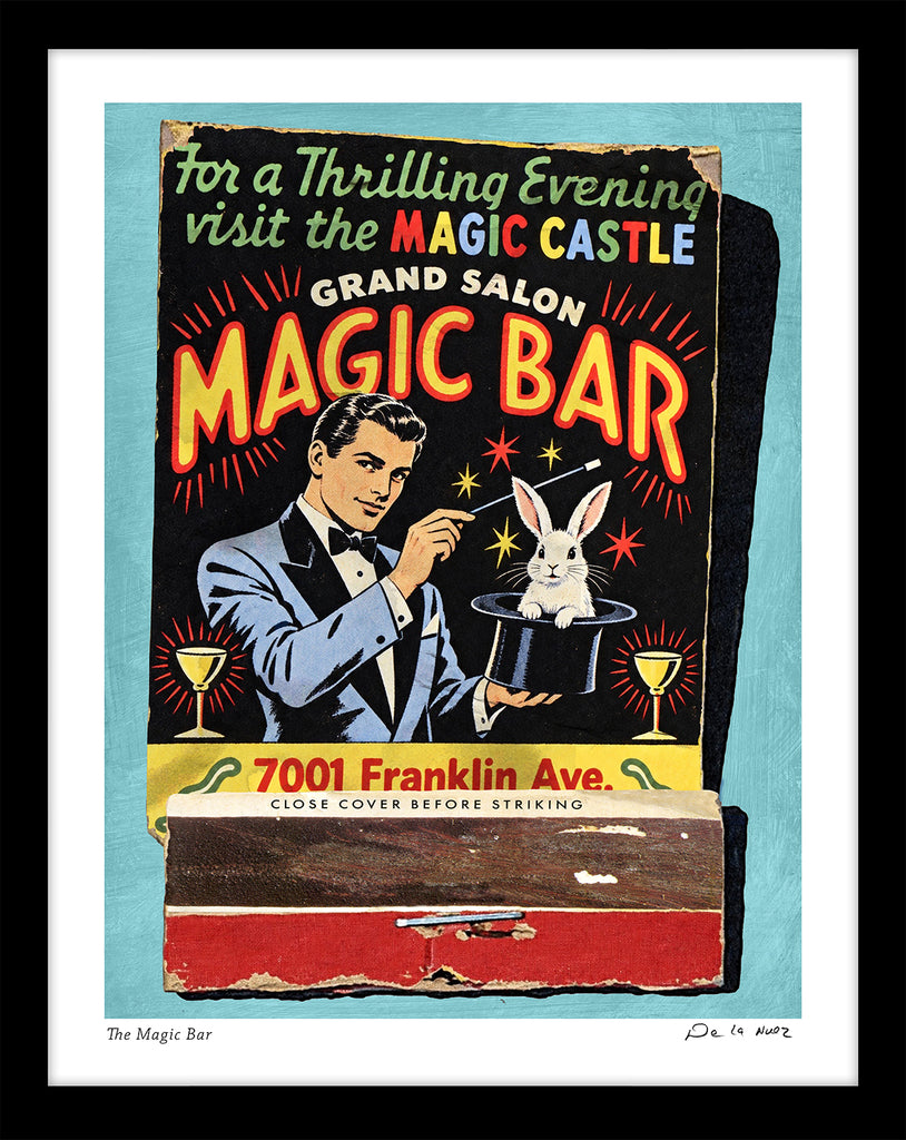 magic bar cocktails magician King of Pop Art Nelson De La Nuez magic castle cocktail 
