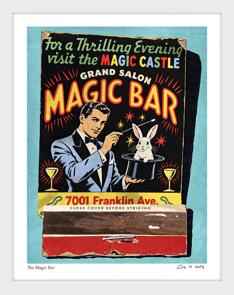magic bar cocktails magician King of Pop Art Nelson De La Nuez magic castle cocktail 