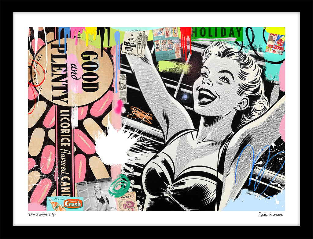 sweet life nelson de la nuez candy good and plenty travel vintage advertising