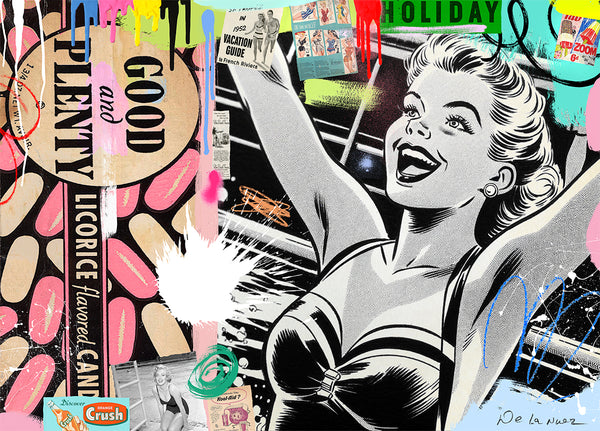 sweet life nelson de la nuez candy good and plenty travel vintage advertising