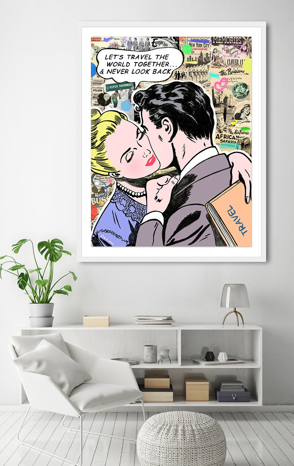 The World is Ours Mixed Media - FRAMED, Signed