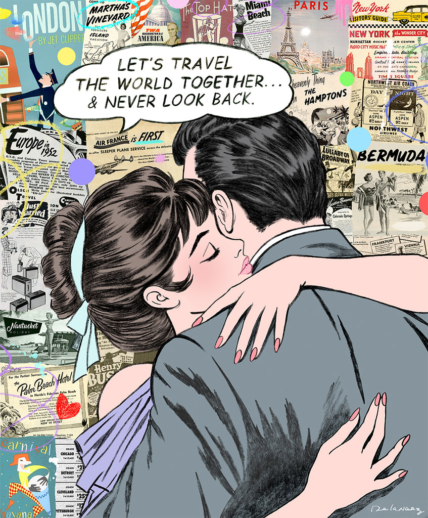 travel the world romance europe hamptons ny palm beach nelson de la nuez pop art